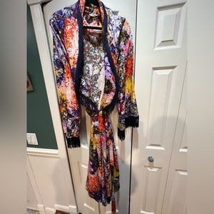 Kristin Lamb for Anthropologie robe, 3X, multicolored